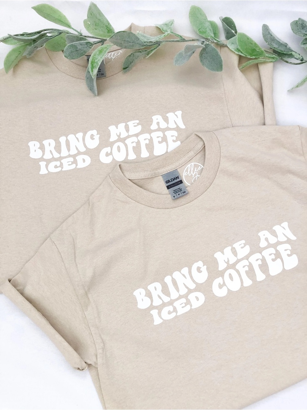 ☕ Ellie Jade Co. “Bring Me an Iced Coffee” Graphic Tee | NWT | 🤎🧋
